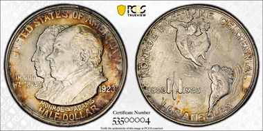 1923-S 50C Monroe MS64