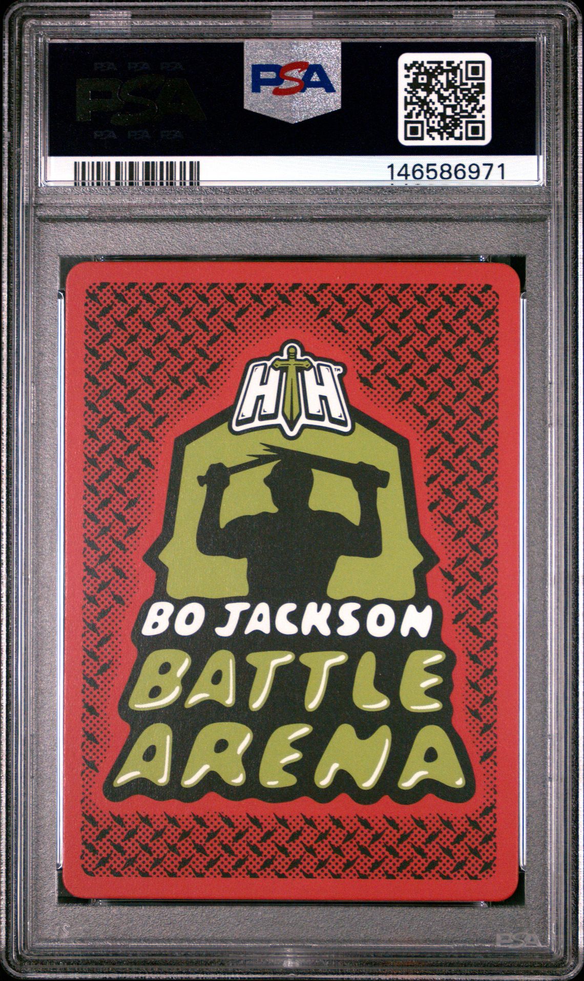 2025 Bo Jackson Battle Arena 2026 Edition Red Headlines Battlefoil Marksman #23 Gem Mt 10 back view - PSA certificate #146586971