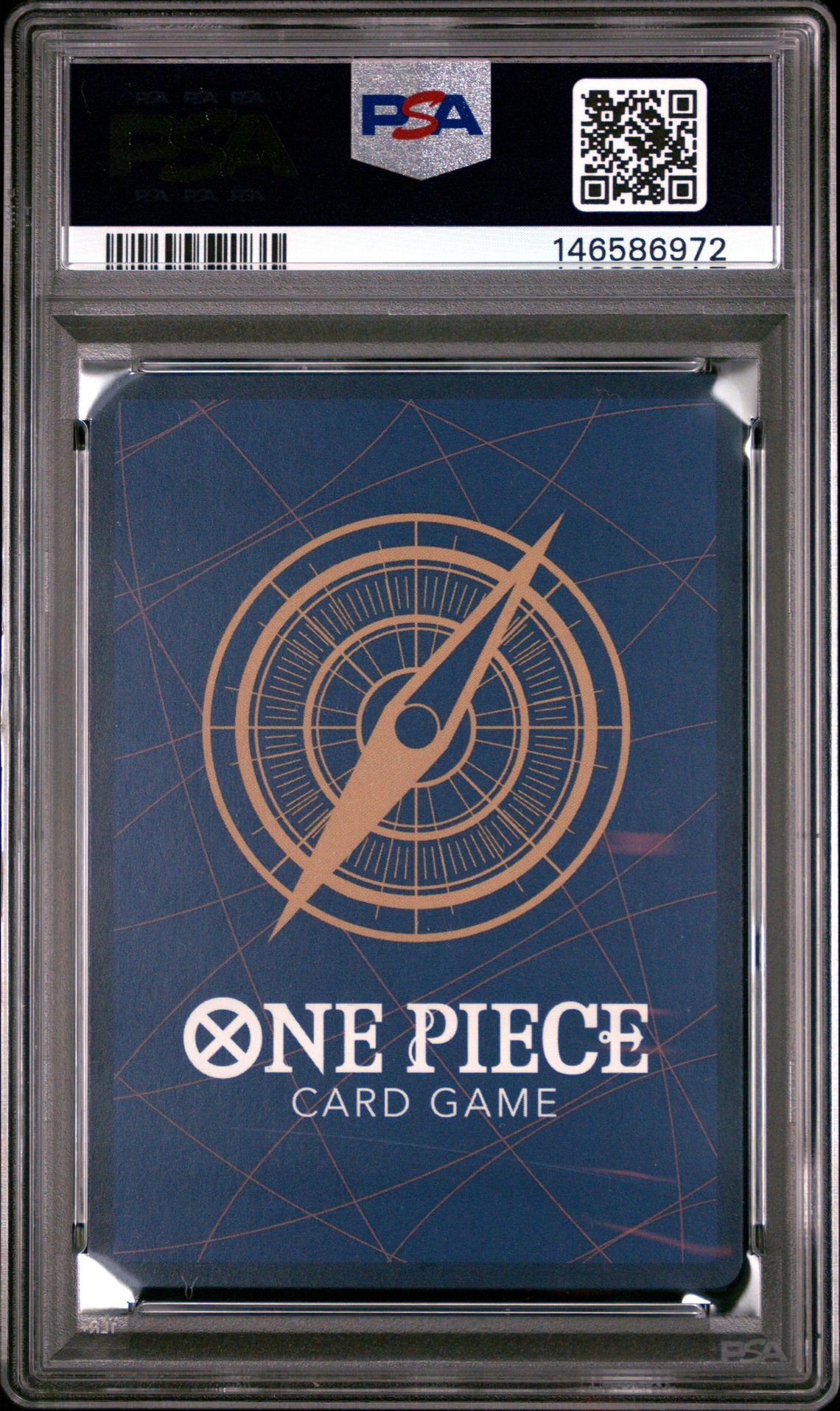 2025 One Piece Op10-Royal Blood Portgas D. Ace #052 (Treasure Rare) Gem Mt 10 back view - PSA certificate #146586972