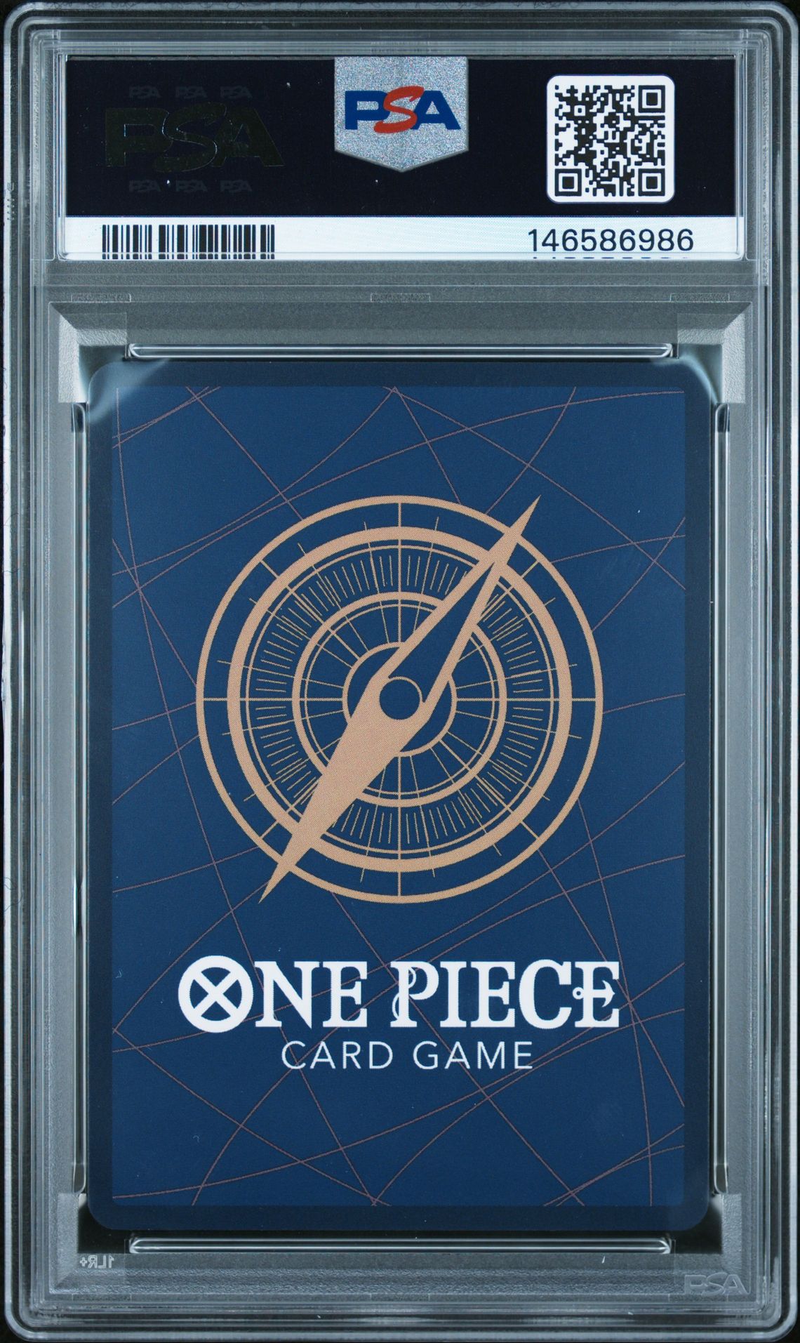 2025 One Piece Op10-Royal Blood Monkey D. Luffy #118 (Alternate Art) Gem Mt 10 back view - PSA certificate #146586986