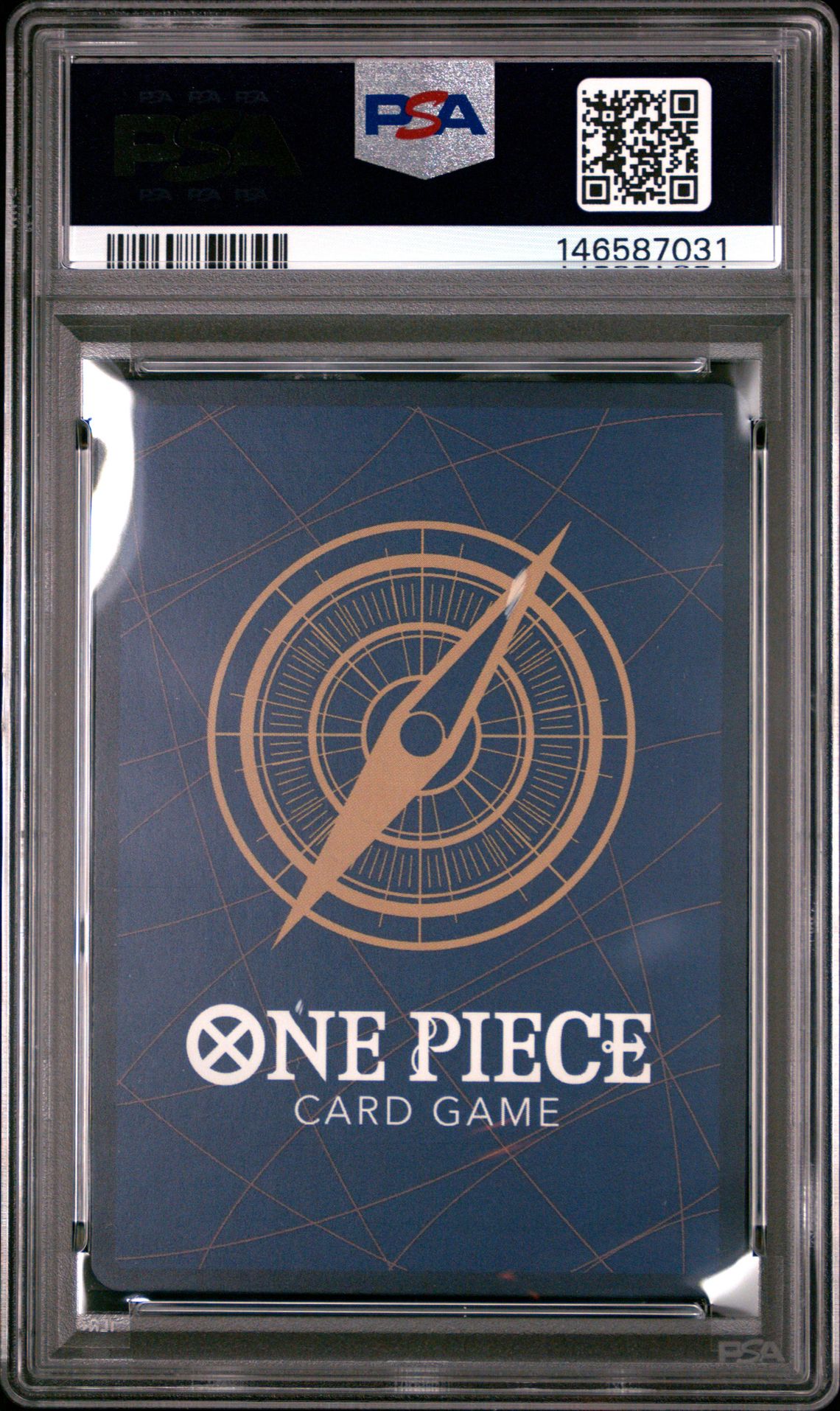 2025 One Piece Japanese Op11-A Fist Of Divine Speed Silvers Rayleigh #005 (Special Alternate Art) Gem Mt 10 back view - PSA certificate #146587031