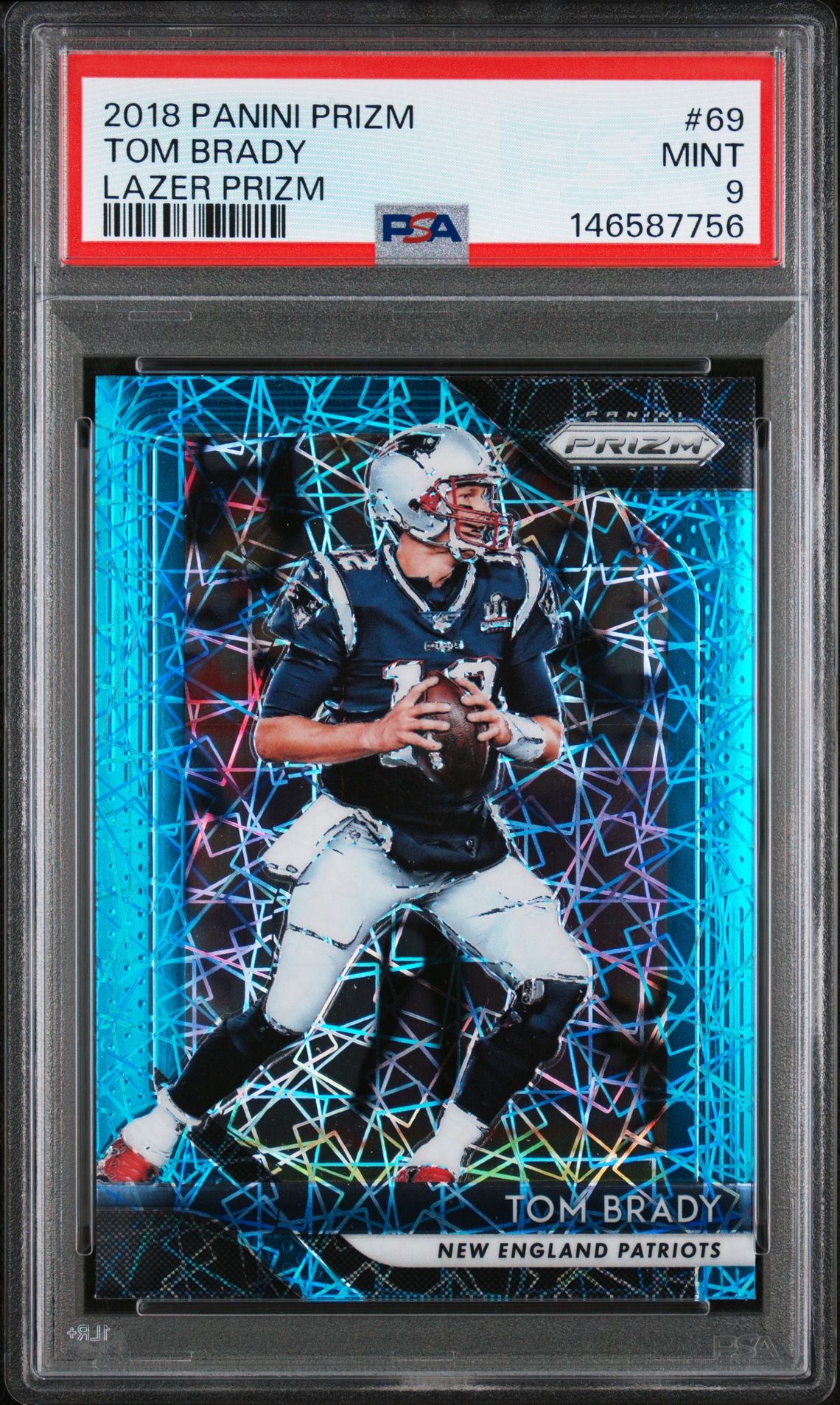 2018 Panini PANINI PRIZM LAZER PRIZM #69 Tom Brady front