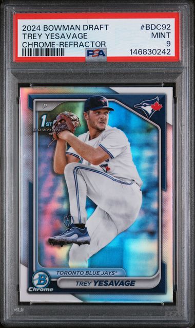 2024 Bowman Bowman Draft Refractor #BDC-92 Trey Yesavage front