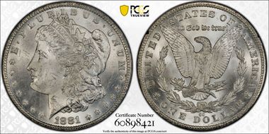 1881-CC $1 GSA Hoard MS64