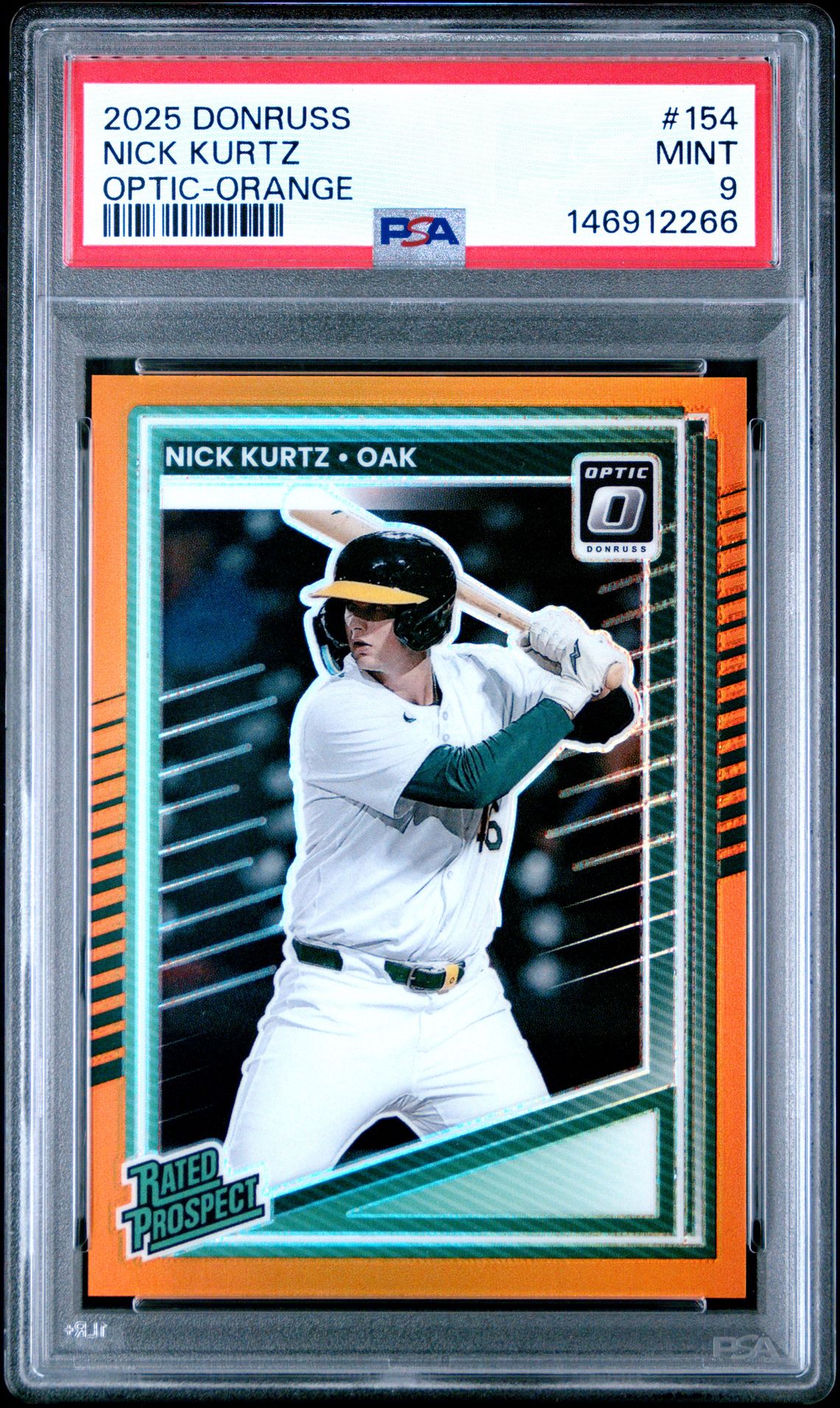 2025 Panini PANINI DONRUSS OPTIC-ORANGE #154 Nick Kurtz front