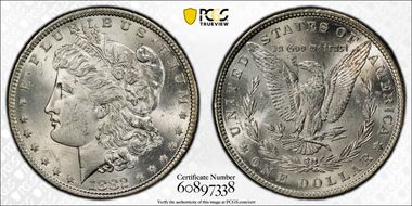 1882 $1 MS62