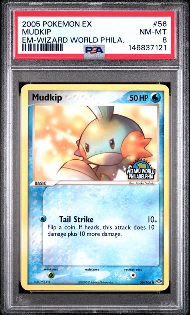 2005 Pokemon Emerald #56 Mudkip front