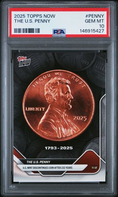 2025 Topps TOPPS NOW #PENNY The U.S. Penny front