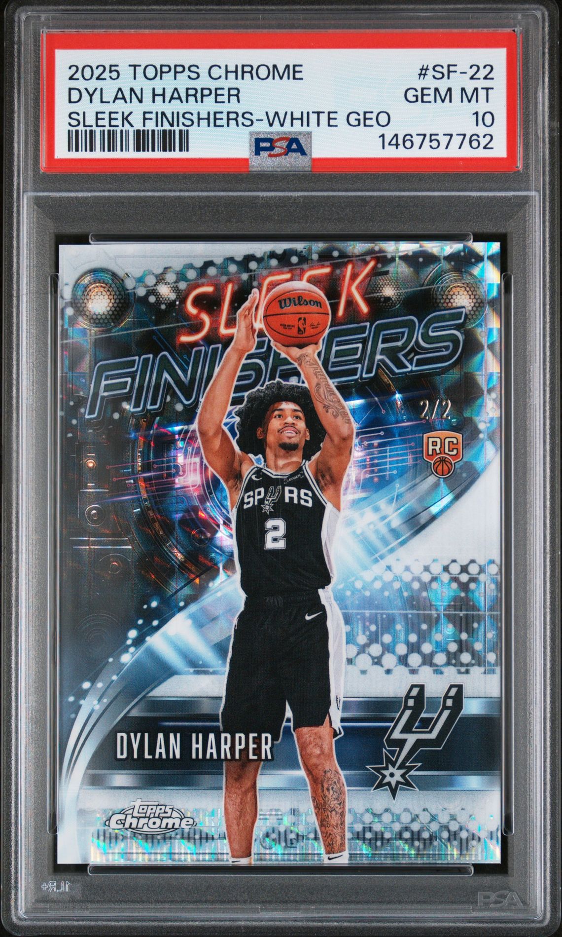 2025 Topps Topps Chrome White #SF-22 Dylan Harper front