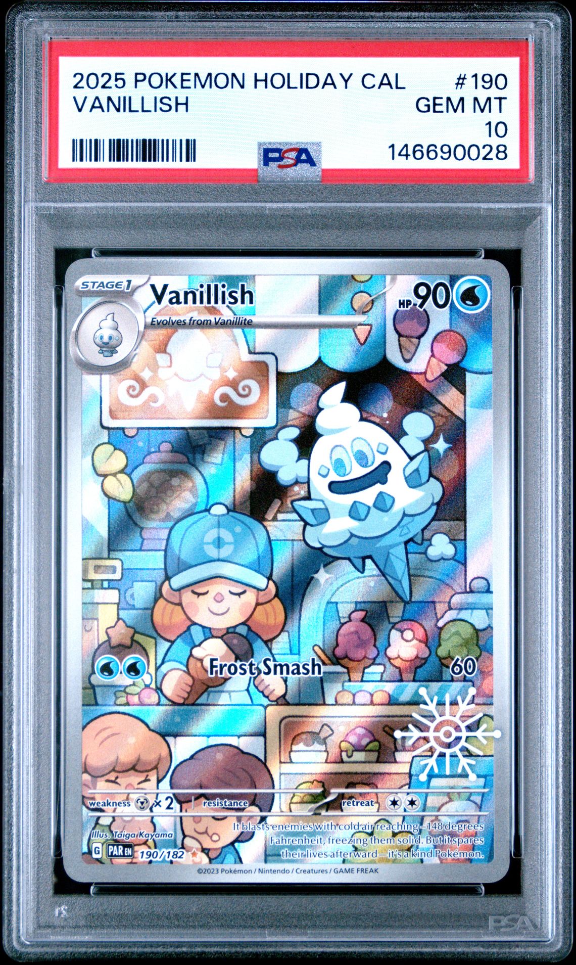 2025 Pokemon POKEMON HOLIDAY CALENDAR #190 Vanillish front