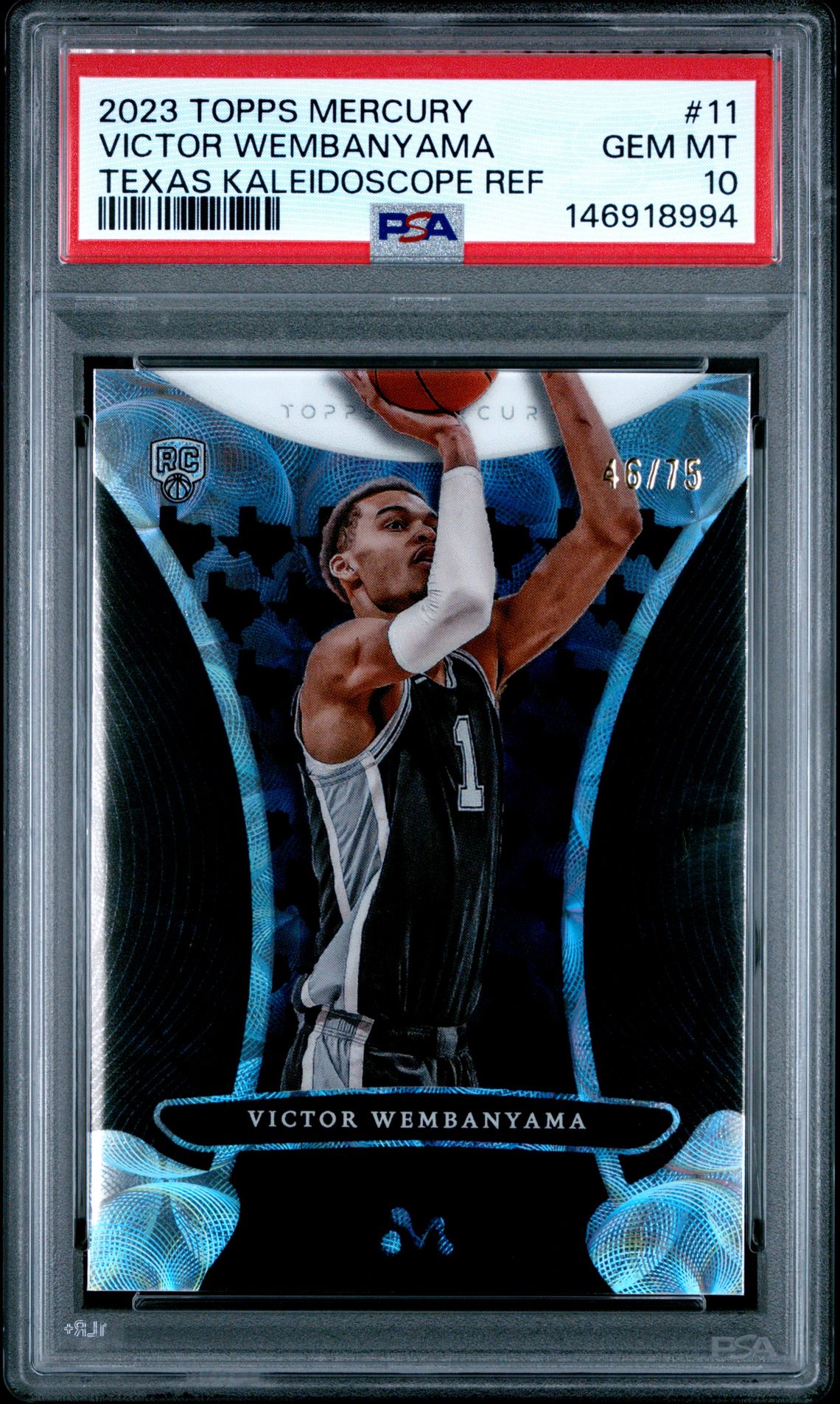2023 Topps TOPPS MERCURY: VICTOR WEMBANYAMA Refractor #11 Victor Wembanyama front