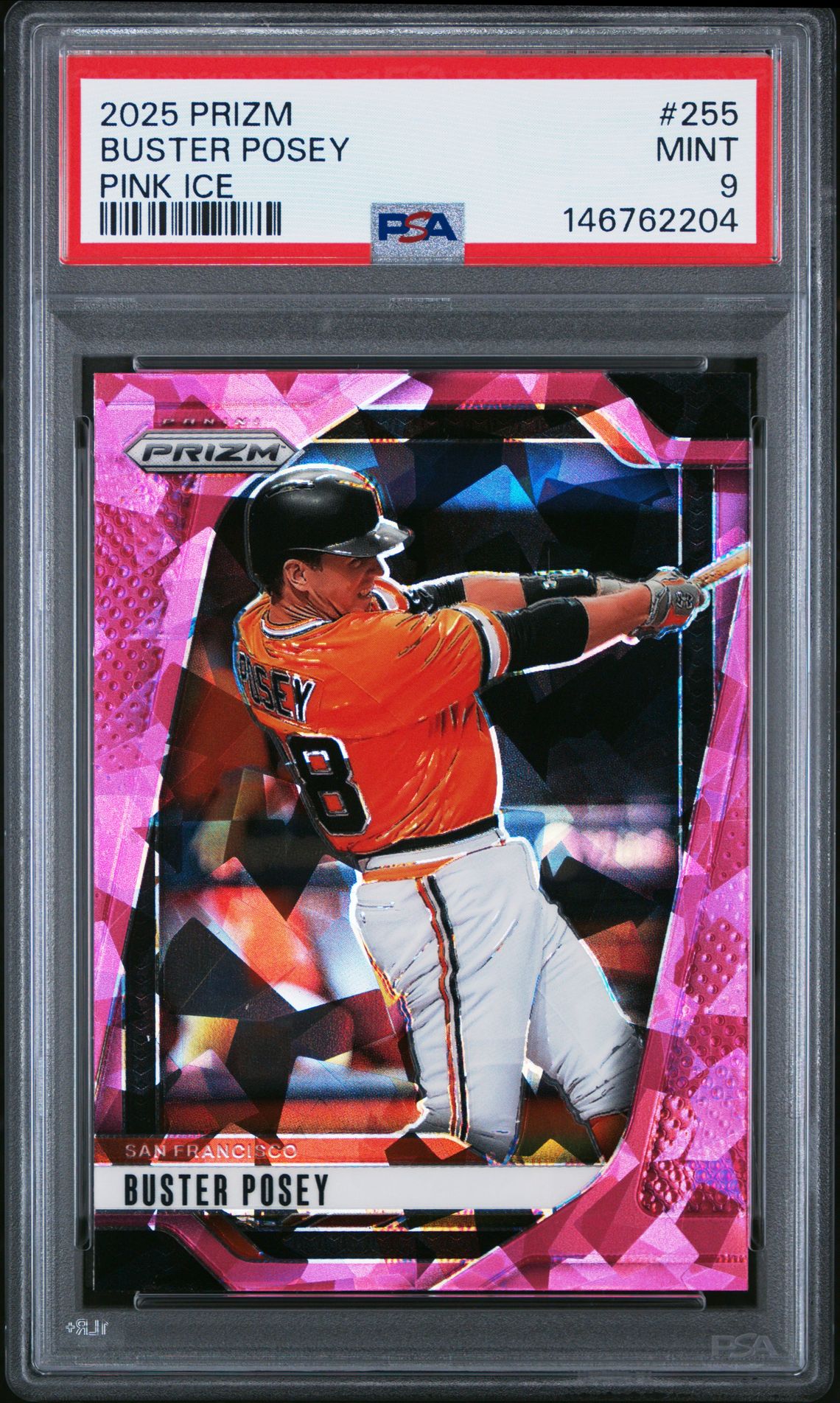 2025 Panini PANINI PRIZM PINK ICE #255 Buster Posey front