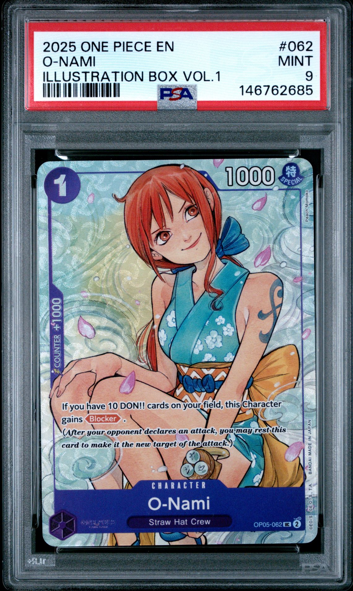 2025 One Piece ONE PIECE PROMOS ILLUSTRATION BOX VOL.1 #062 O-Nami front