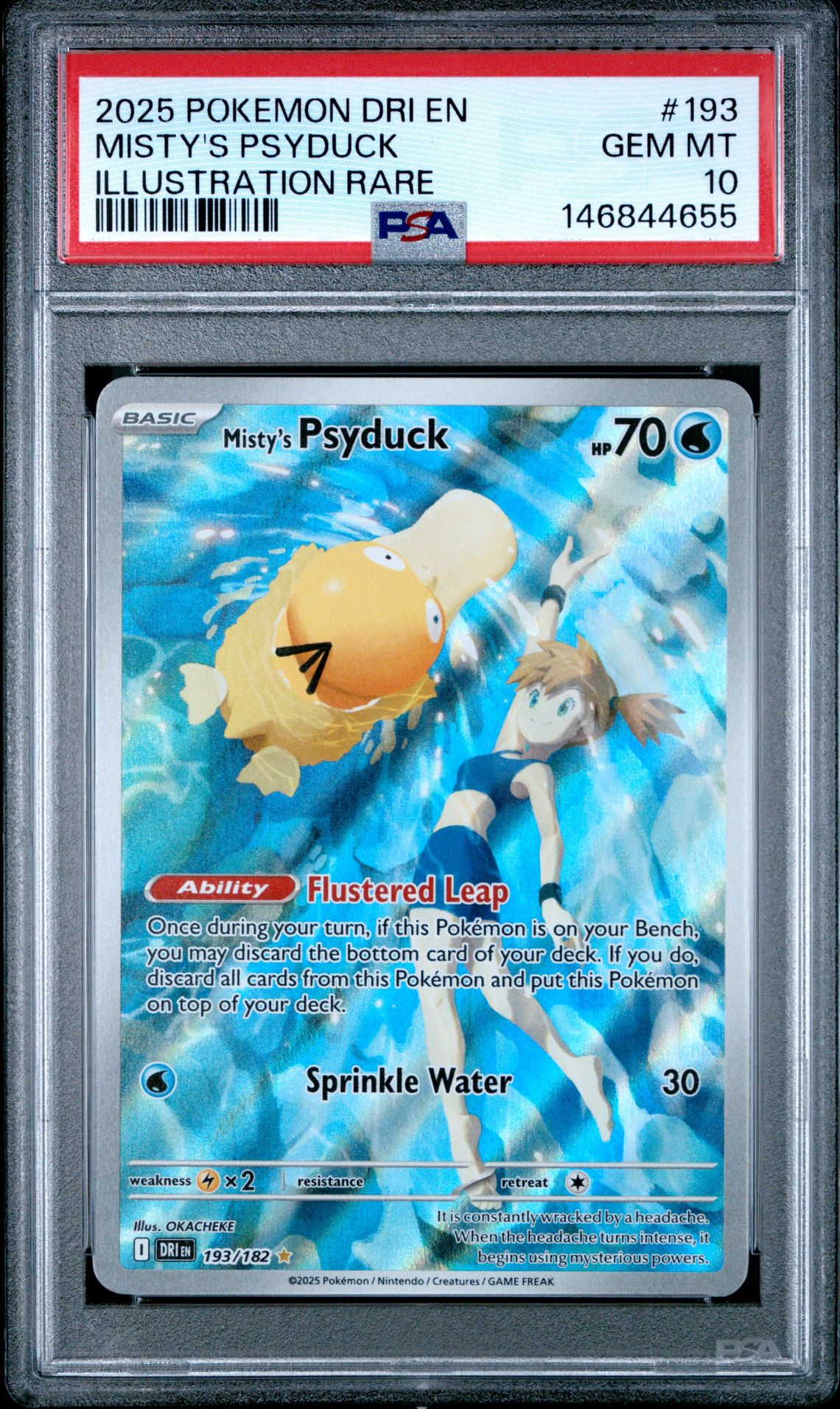 2025 Pokemon #193 Misty's Psyduck front