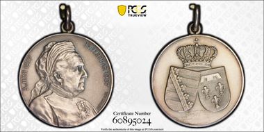 1907 Medal Princess Clémentine Ag MS63