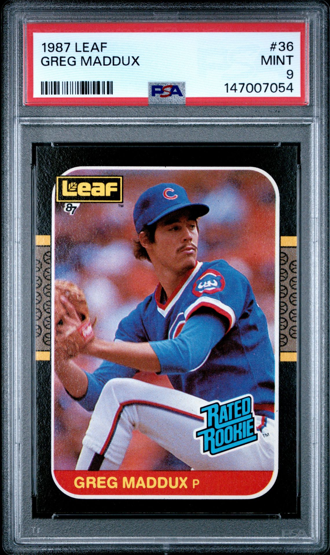 1987 Leaf LEAF #36 Greg Maddux front