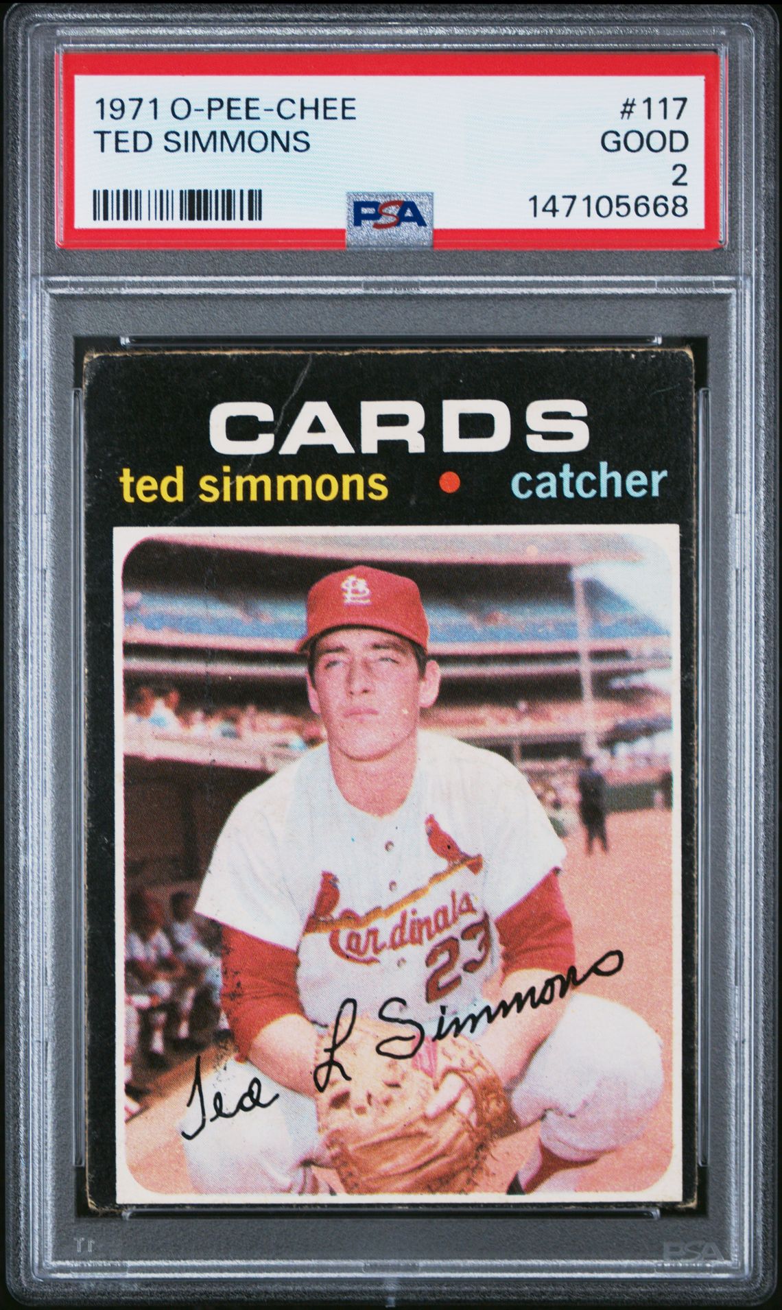 1971 Upper Deck O-PEE-CHEE #117 Ted Simmons front