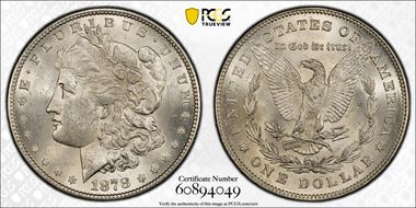 1878 7/8TF $1 Strong, VAM 37, 7/4 MS62