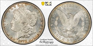 1878 7/8TF $1 Strong MS63