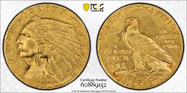 1910 $2.50 MS61