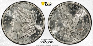 1881-S $1 MS63