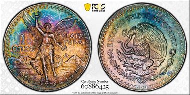 1984-Mo Onza Libertad Ag MS65