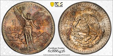 1984-Mo Onza Libertad Ag MS68