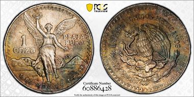 1985-Mo Onza Libertad Ag MS66