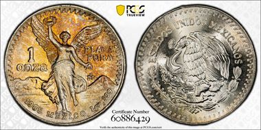 1985-Mo Onza Libertad Ag MS67