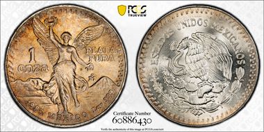 1985-Mo Onza Libertad Ag MS66