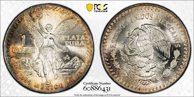 1985-Mo Onza Libertad Ag MS66