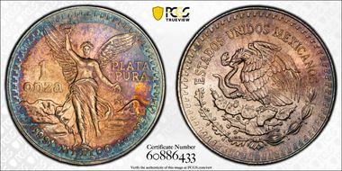 1991-Mo Onza Libertad Ag T1 - PLATA PURA MS66