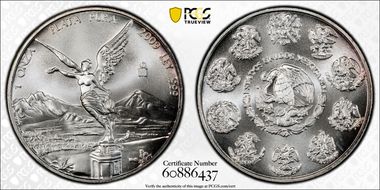 2009-Mo Onza Libertad Ag MS69