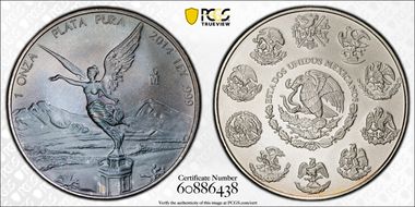 2014-Mo Onza Libertad Ag MS68