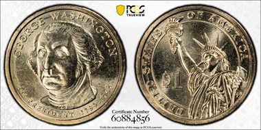 2007-D $1 George Washington Position B MS65