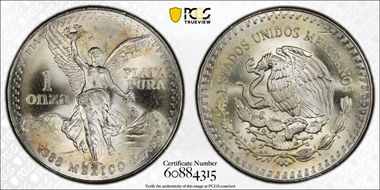 1988-Mo Onza Libertad Ag MS67