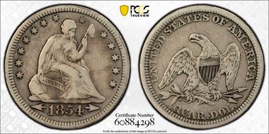 1854 25C VF20