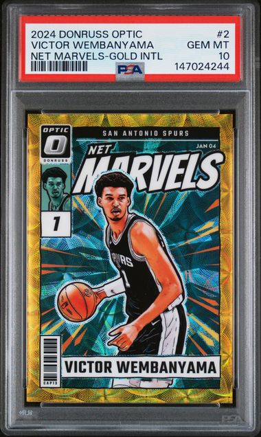 2024 Donruss Optic PANINI DONRUSS OPTIC NET MARVELS GOLD INTL #2 Victor Wembanyama front