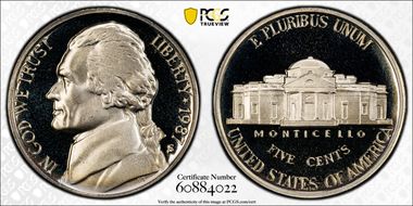 1987-S 5C PR69DCAM
