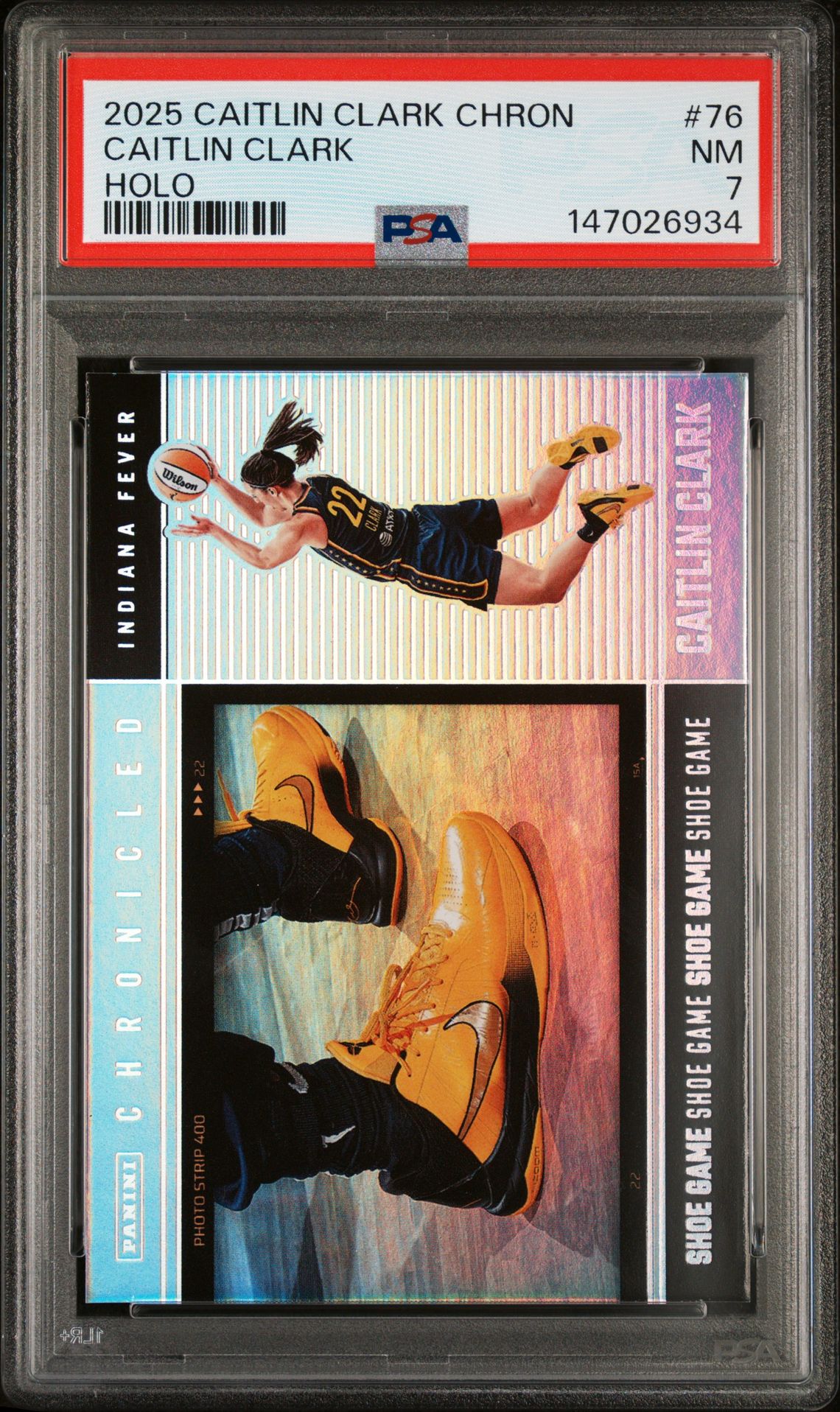 2025 Panini PANINI CAITLIN CLARK CHRONICLED HOLO #76 Caitlin Clark front