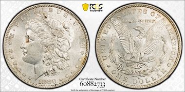 1880-O $1 AU58