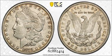 1878 7/8TF $1 VAM 40 VF25