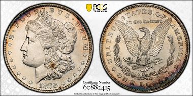1878 7/8TF $1 VAM 33, Doubled Legs N1