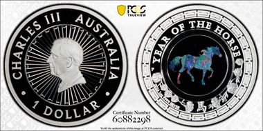 2026-P $1 Year of the Horse - Opal First Strike PR70DCAM
