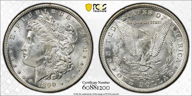 1890-O $1 MS64