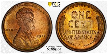 1917 1C MS65RB