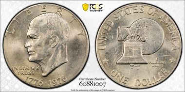 1976 $1 Type 2 MS62