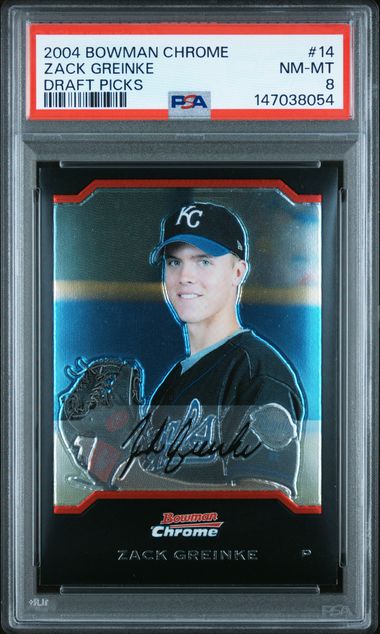 2004 Bowman Bowman Chrome DRAFT PICKS #14 Zack Greinke front