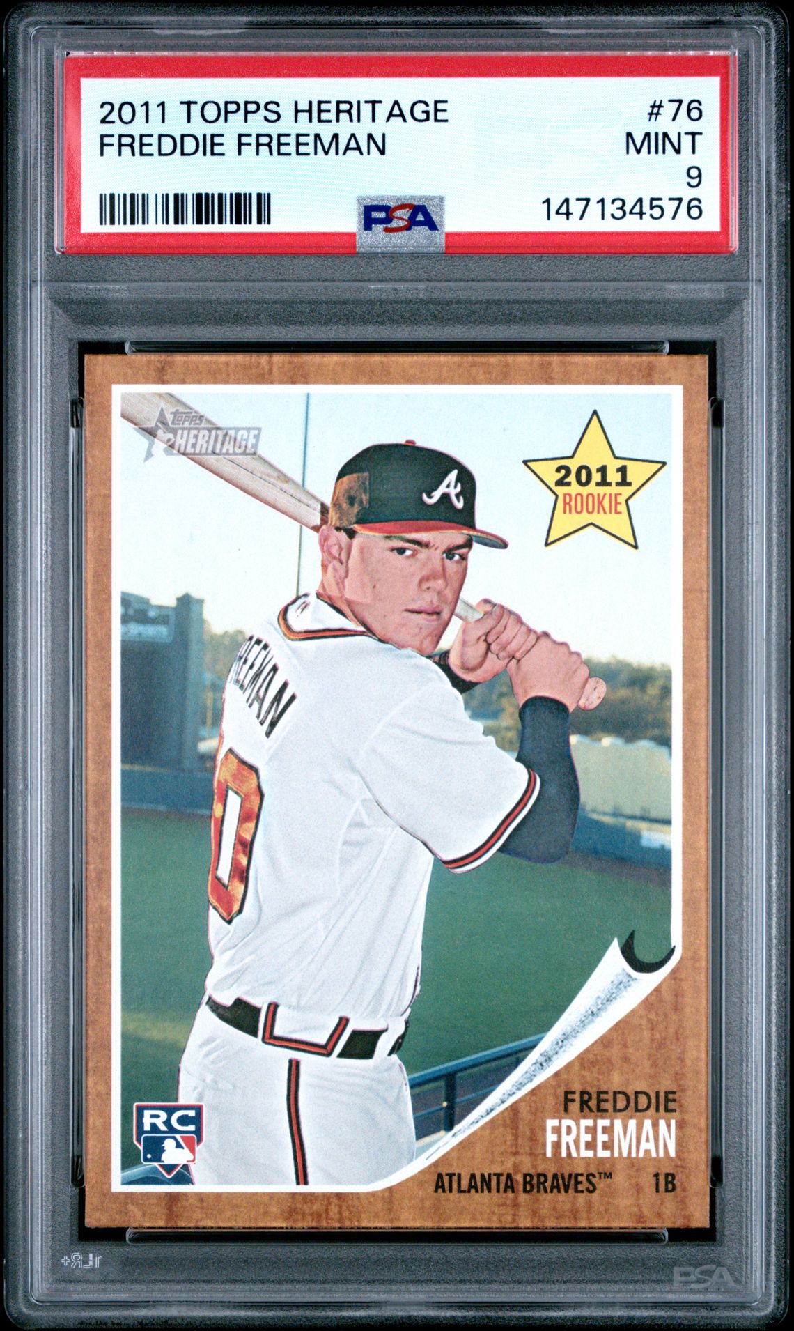 2011 Topps Topps Heritage #76 Freddie Freeman front