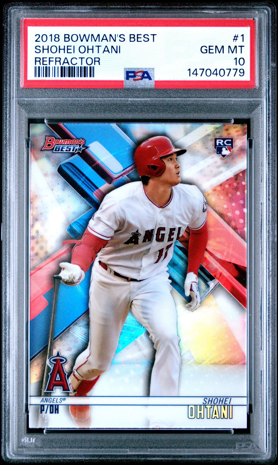 2018 Bowman Bowman's Best REFRACTOR #1 Shohei Ohtani front